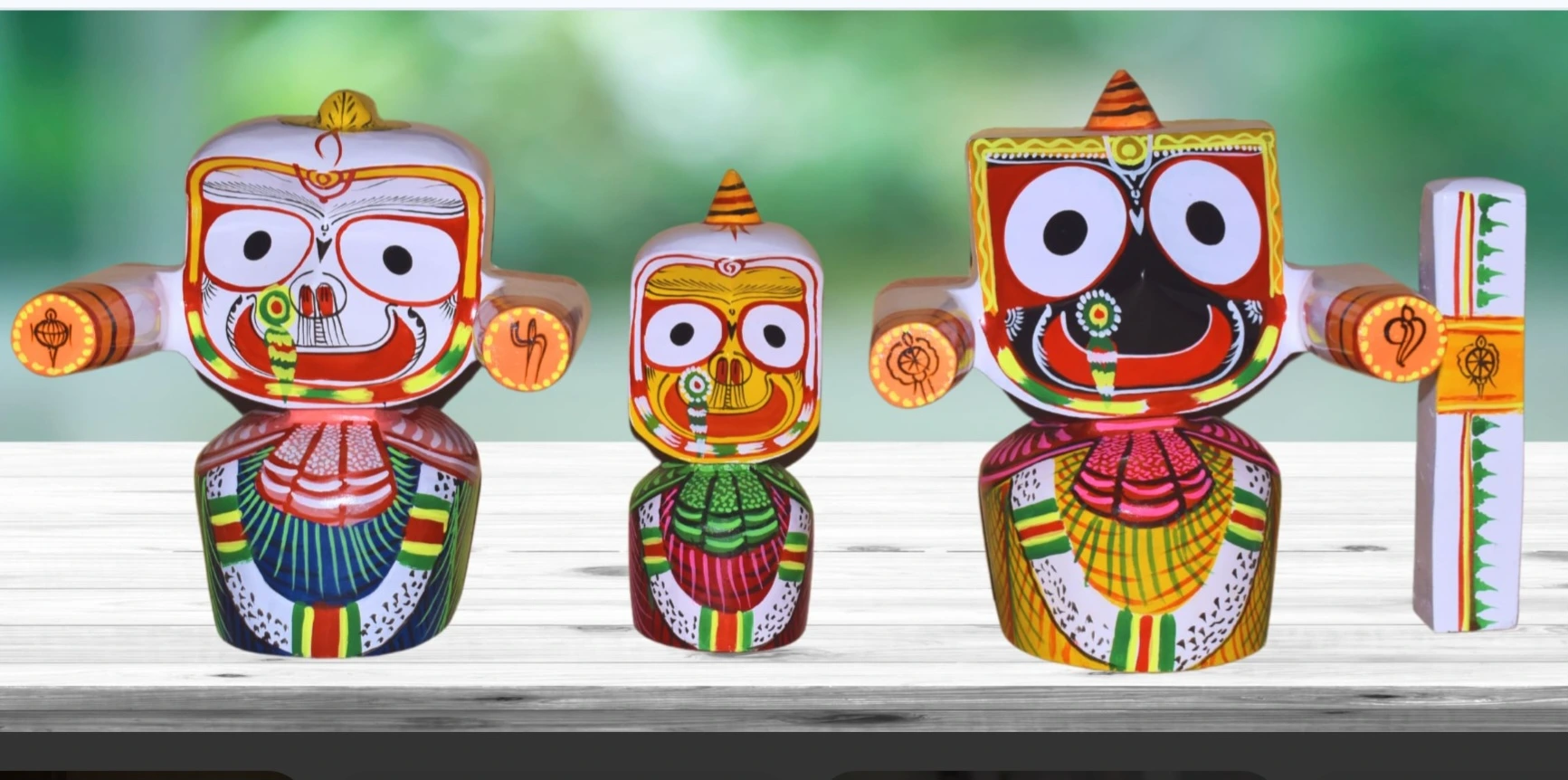 Lord jagannath, Balabhadra and Subhadra worshipped in Puri Temple during Ratha Yatra tradition